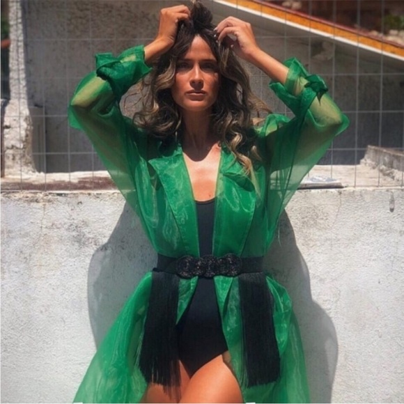 Zara Organza trench coat - Picture 3 of 11